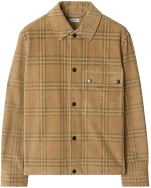 Burberry Corduroy Shirt - Brown