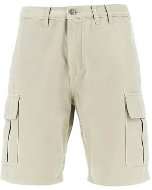 Forét Button-Fastening Cargo Shorts - White