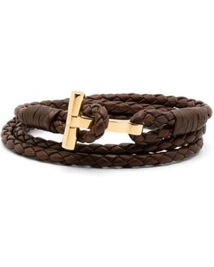 Tom Ford Pulsera trenzada - Blanco