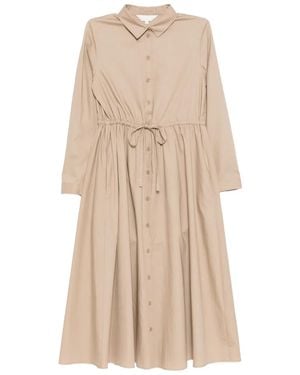 To b. by agnès b. Drawstring Shirt Dress - Natural