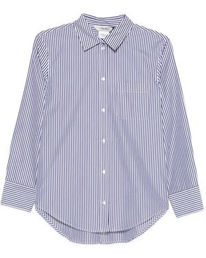 Max Mara Striped Cotton Shirt - Purple