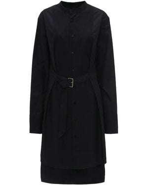 JW Anderson Belted Cotton Dress - Black