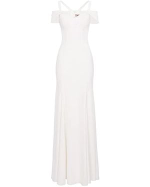 Murmur Candy Cold-Shoulder Maxi Dress - White