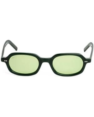 AKILA Psyche Geometric-Frame Sunglasses - Green