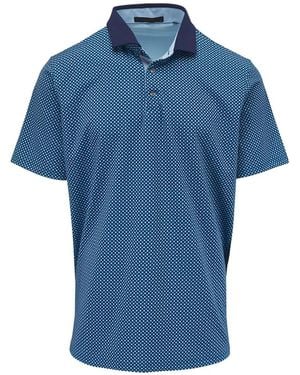Greyson Polka Dot Polo Shirt - Blue