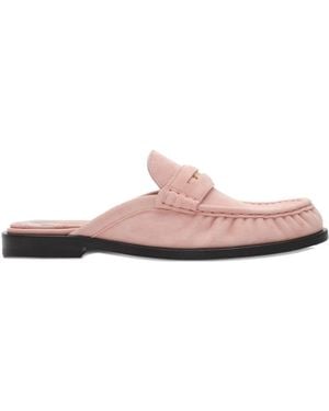 Burberry Leather Mules - Pink