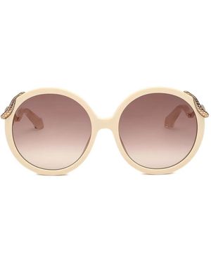 Roberto Cavalli Round-Frame Sunglasses - Pink