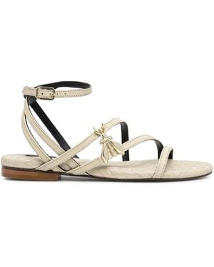 Patrizia Pepe Sandalias planas con tiras cruzadas - Blanco