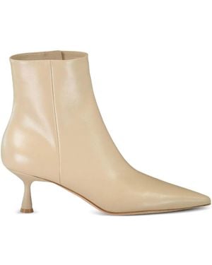 Gianvito Rossi Murray 55Mm ポインテッドトゥ アンクルブーツ - ナチュラル