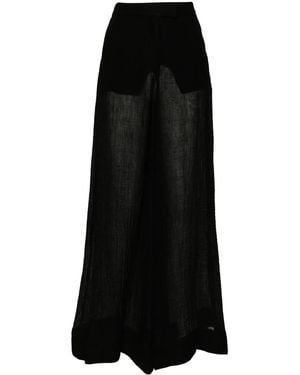 Lisa Marie Fernandez Wide-Leg Trousers - Black