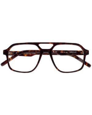 Kaleos Eyehunters Argylle Brille Mit Doppelsteg - Schwarz