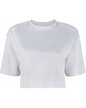 Loulou de Saison Gupo Cropped Short-Sleeve T-Shirt - Gray