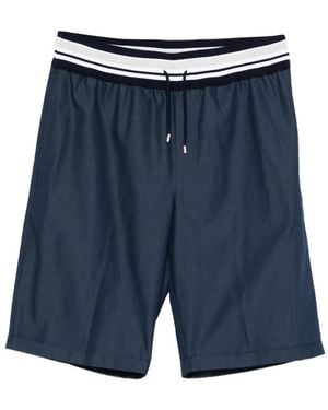 Panicale Bermudas a rayas - Azul