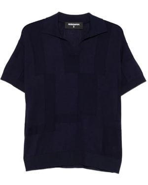 Patrizia Pepe T-Shirt Mit V-Ausschnitt - Blau