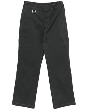 Etudes Studio Ring-Detail Chino Trousers - Grey