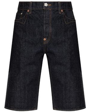 KENZO Knee-Length Denim Shorts - Blue