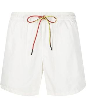 NOS Beachwear Drawstring Swim Shorts - White