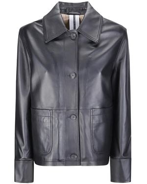 S.w.o.r.d 6.6.44 Leather Jacket - Grey