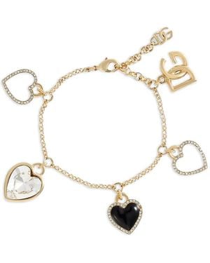 Dolce & Gabbana Heart-Charms Bracelet - White