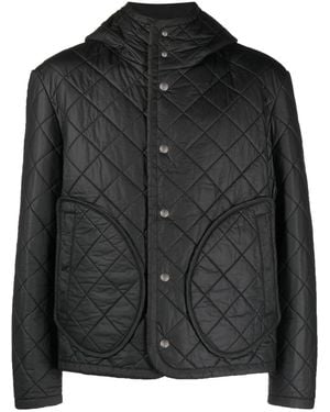 Craig Green Diamond-Quilted Hooded Jacket - Black