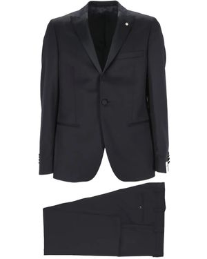 L.B.M. 1911 Shawl-Lapel Suit - Blue