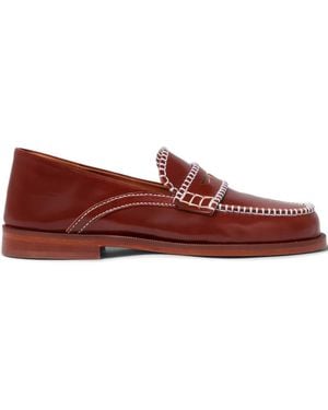 Claudie Pierlot Loafers Met Gestikt Detail - Rood