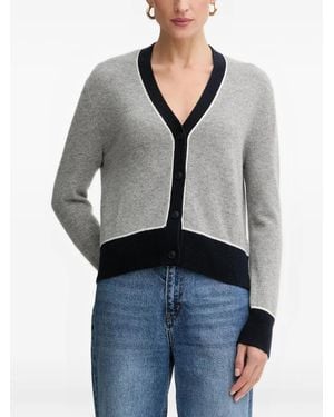 From Future Cardigan Mit V-Ausschnitt - Grau