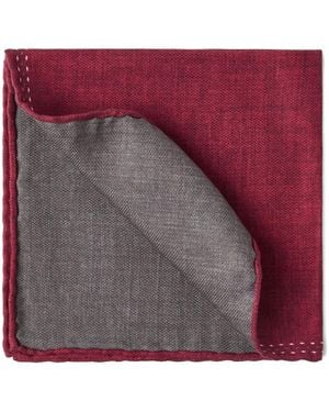 Brunello Cucinelli Silk Pocket Square - Purple