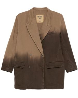 Uma Wang Double-Breasted Jacket - Brown