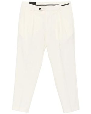 Michael Coal Stewart Pleated-Design Pants - White