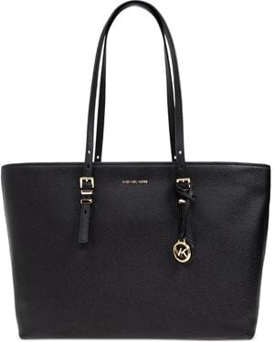 MICHAEL Michael Kors Textured-Leather Tote Bag - Black