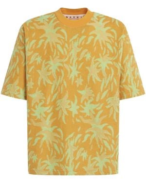Marni T-Shirt À Imprimé Graphique - Yellow