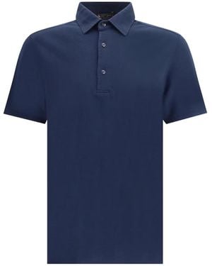 Loro Piana Button-Fastening Polo Shirt - Blue