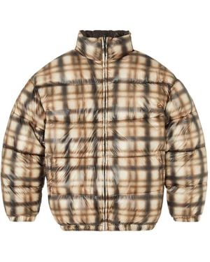 DIESEL Reversible Padded Bomber Jacket - Brown
