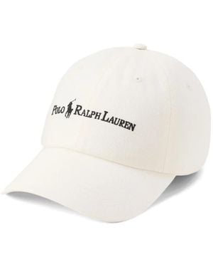 Polo Ralph Lauren Logo-Embroidered Baseball Cap - White