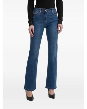Morgan Pnitra Studded Bootcut Jeans - Blue