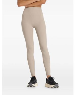 New Balance Ribbed-Texture Legging - Natural