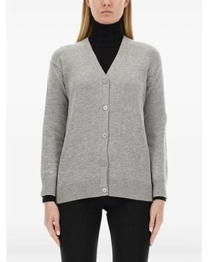 Max Mara Vest Met Knopen - Grijs