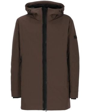 Peuterey Metide 02 Hooded Zip-Up Coat - Brown