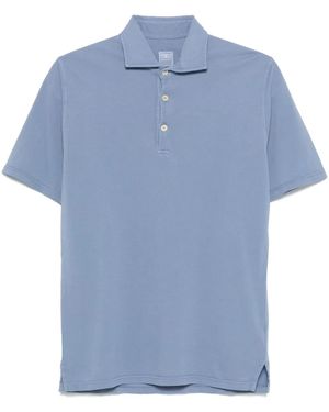 Fedeli Piqué Polo Shirt - Blue