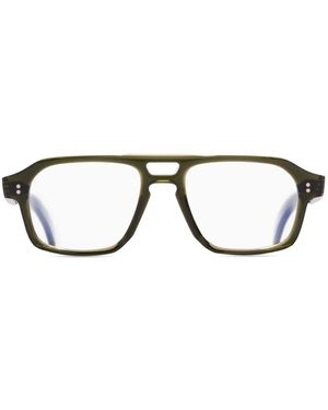 Cutler and Gross Pilot-Frame Glasses - Green