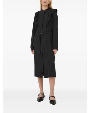 Bruuns Bazaar Jurk Met Ruches - Zwart