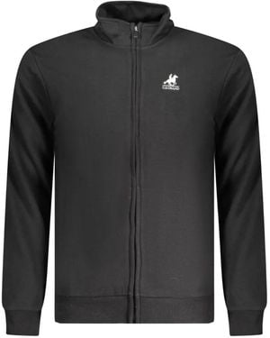 U.S. Grand Zip-Up Embroidered Sweatshirt - Black
