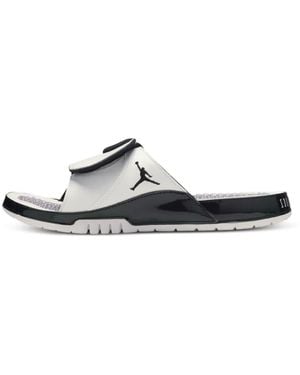 Nike Logo-Embroidered Slides - White