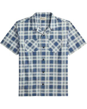 RRL Short-Sleeve Checked Shirt - Blue