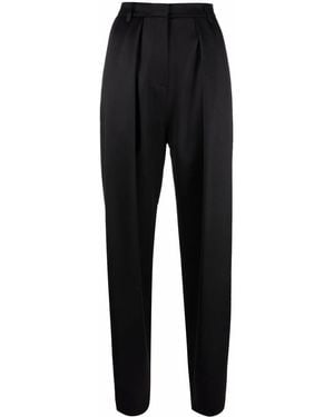 Magda Butrym High-Waisted Oversize Tapered Trousers - Black