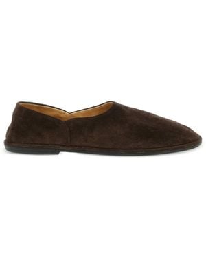 The Row Canal Suede Loafers - White