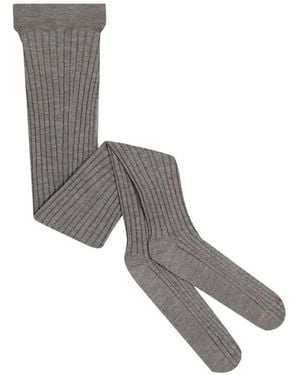 Dolce & Gabbana Hold-Up Socks - Grey