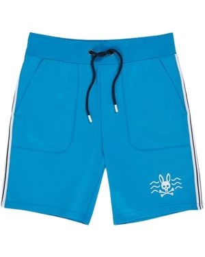Psycho Bunny Filcham Track Shorts - Blue