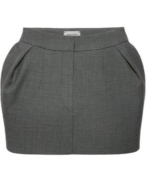 Magda Butrym Pleated Mini Skirt - Grey